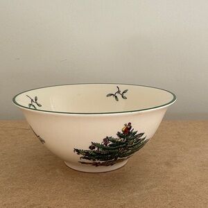 Spode Bowl with Christmas Tree Design